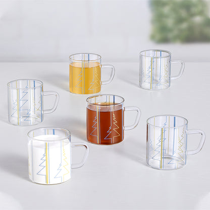 Borosil Sintra Classic Glass Mug Set