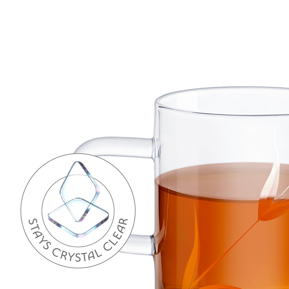Splendour Cutwork Classic Glass Mug Set