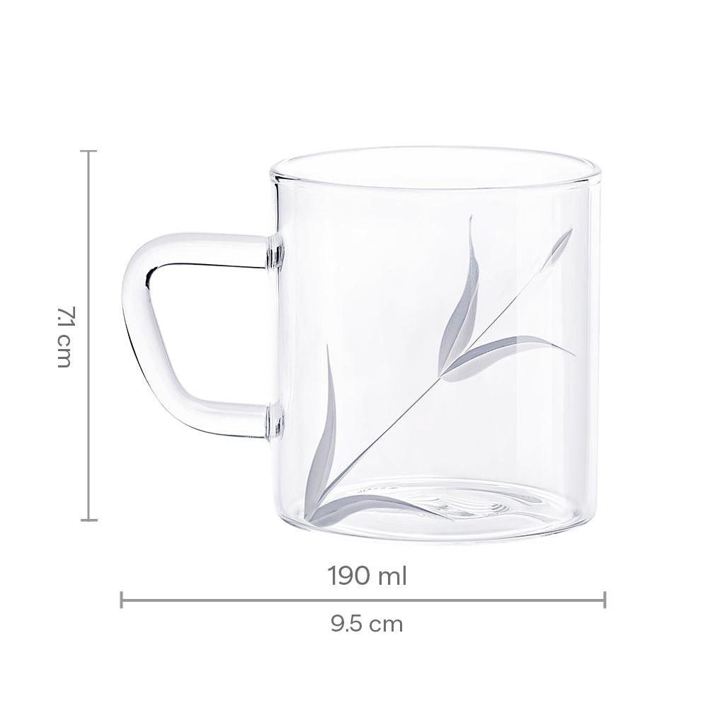 Splendour Cutwork Classic Glass Mug Set