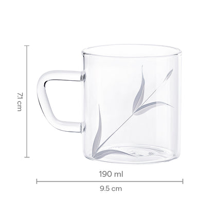 Splendour Cutwork Classic Glass Mug Set