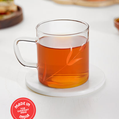 Splendour Cutwork Classic Glass Mug Set