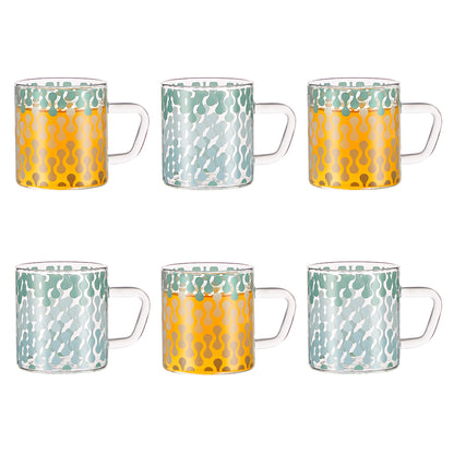 Borosil Vista Classic Glass Mug Set