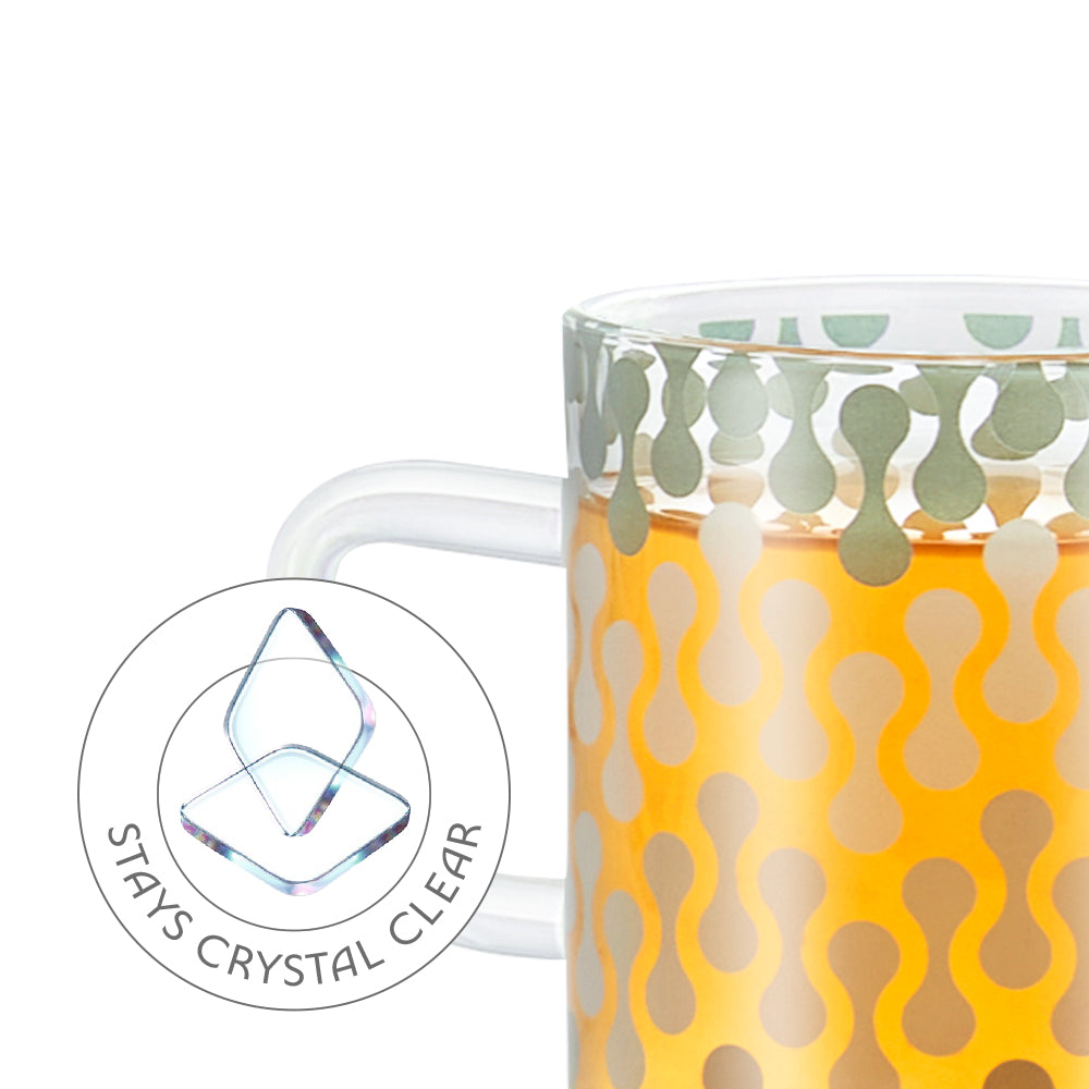 Borosil Vista Classic Glass Mug Set