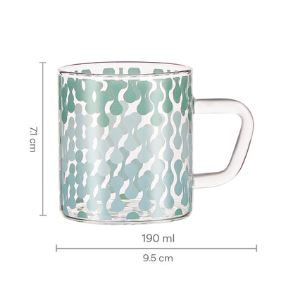 Borosil Vista Classic Glass Mug Set