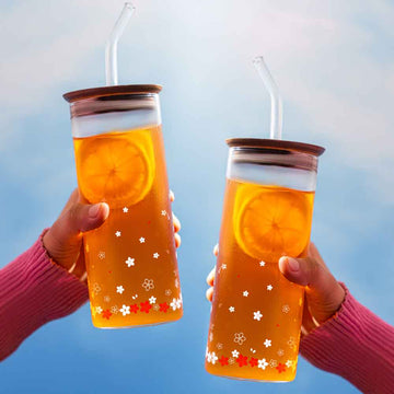 Borosil Spring Punch Glasses, Set of 2