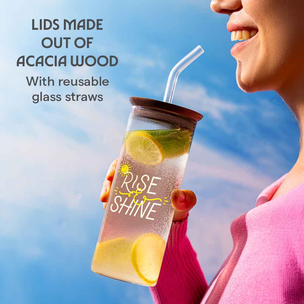 Borosil Brio and Rise & Shine Punch Glasses, Set of 2