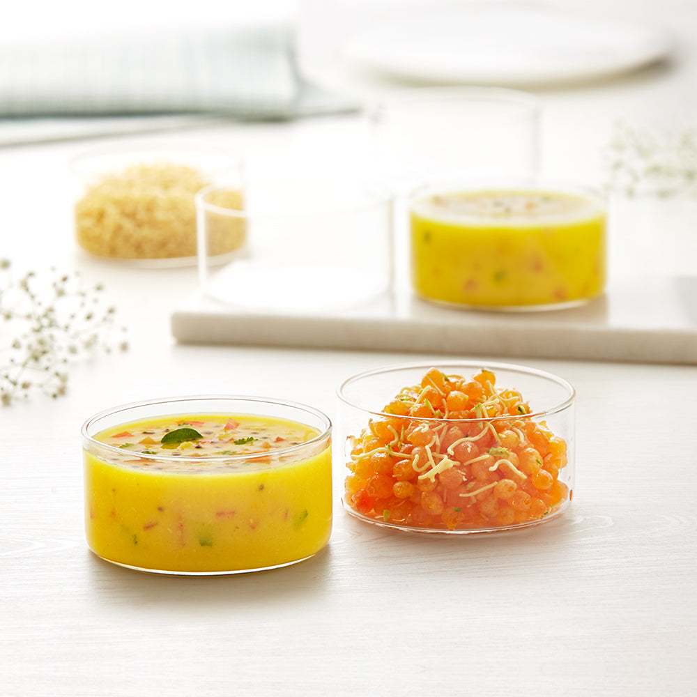 Borosil Large Vision Katori, Set of 6