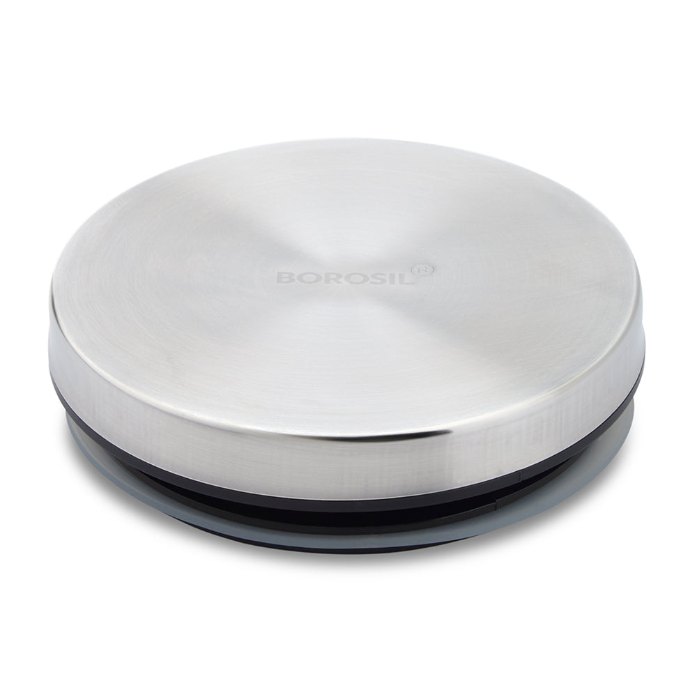 Borosil SS Lid For Classic Storage Jar, SSSilverLid