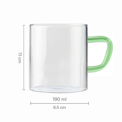 Borosil Green Vision Classic Mug Set