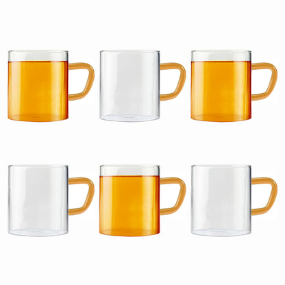 Borosil Yellow Vision Classic Mug Set