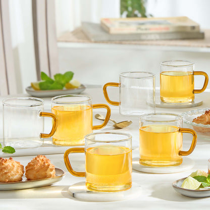 Borosil Yellow Vision Classic Mug Set