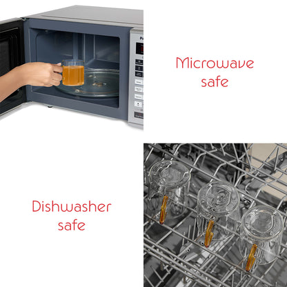 Borosil Yellow Vision Classic Mug Set