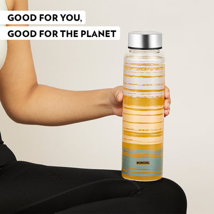 Crysto Wide Mouth Glance Glass Bottle