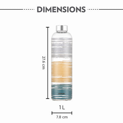 Crysto Narrow Mouth Glance Glass Bottle