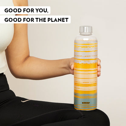 Crysto Narrow Mouth Glance Glass Bottle