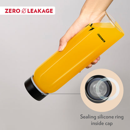 Crysto Black Krip Glass Bottle