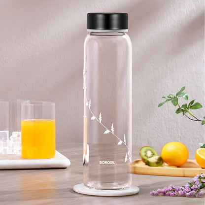 Crysto White Krip Glass Bottle