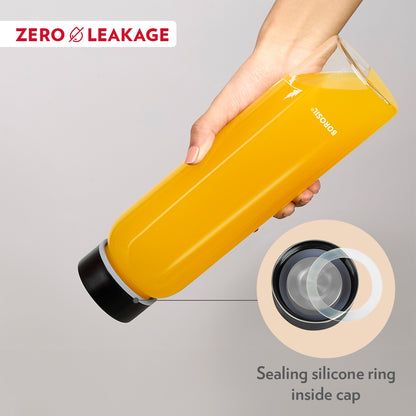 Crysto White Krip Glass Bottle