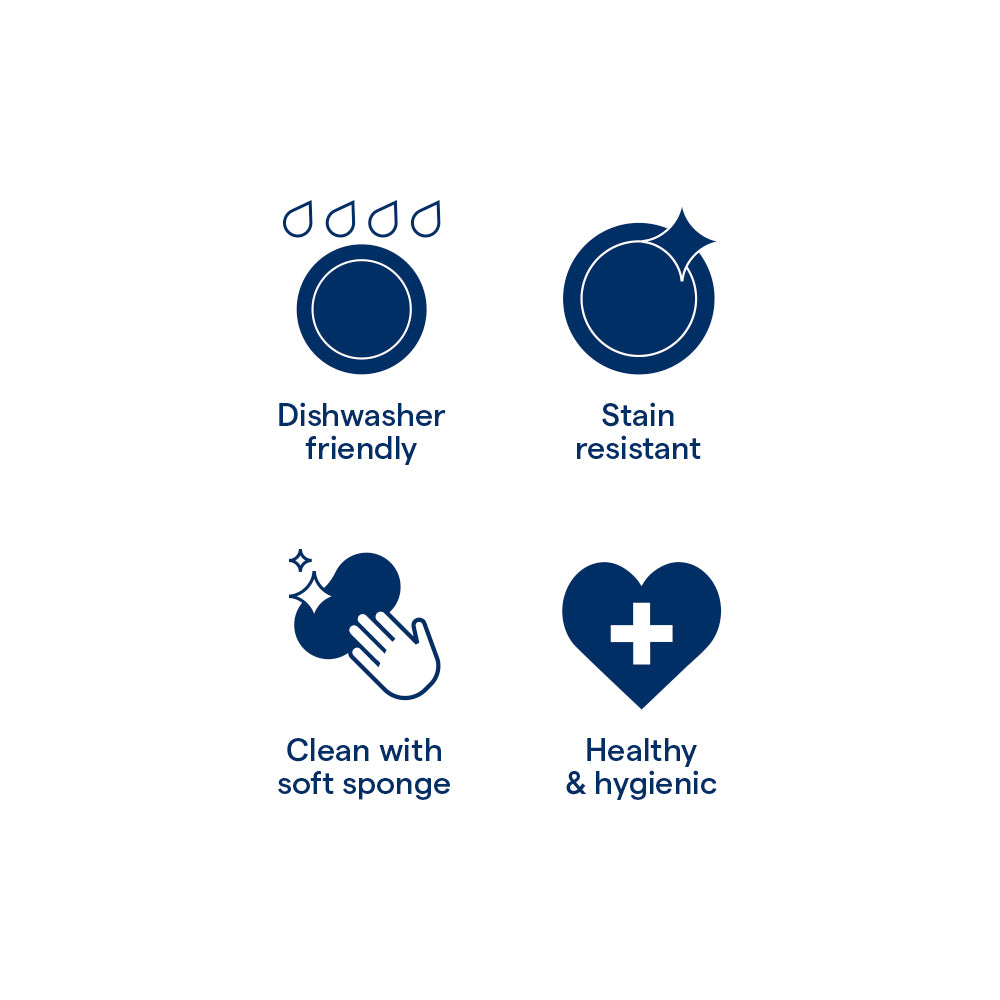 Borosil Aura Glass Dinner Set, Grey, 20 pc