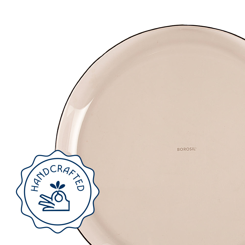 Aura Ion Glass Dinner Set, Brown