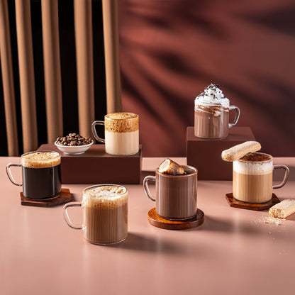 Borosil Vision Fluted Classic Mug Set