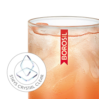 Borosil Vision Glass Set, Cappuccino