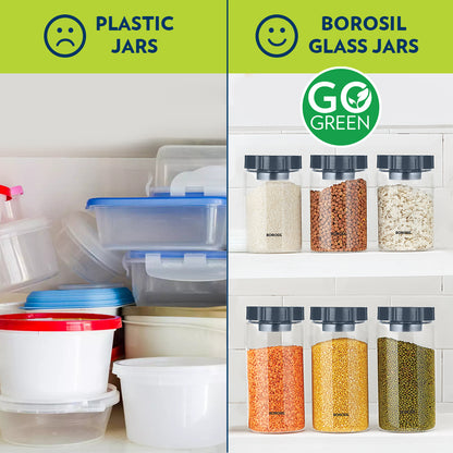 Endura Easyscoop Airtight Glass Jar with PP Lid