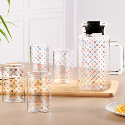 Borosil  Glance Multipurpose Jug w Glasses