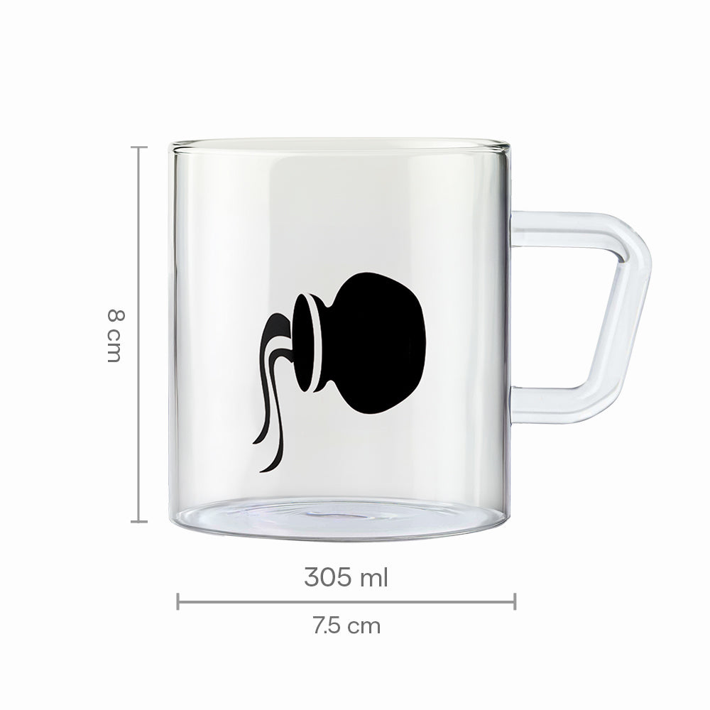Borosil Zodiac Classic Mug-Aquarius, 305ml
