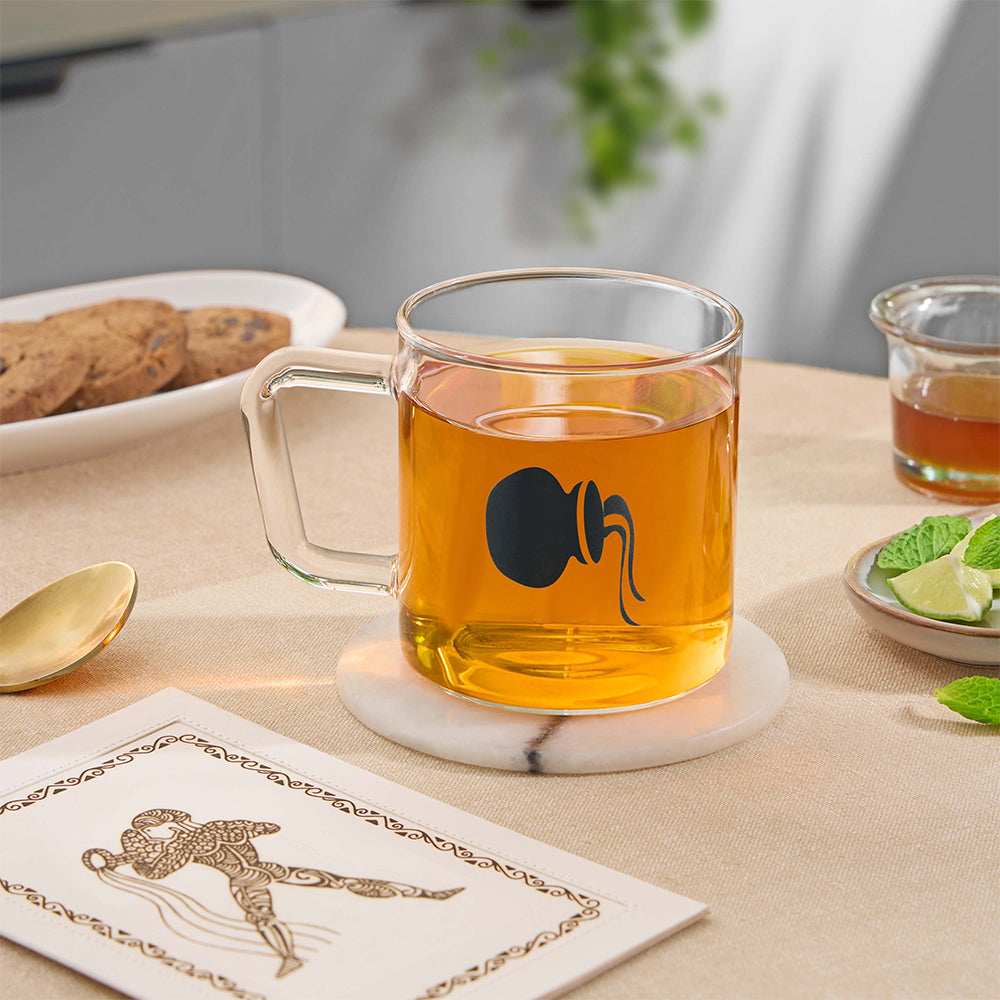 Borosil Zodiac Classic Mug-Aquarius, 305ml