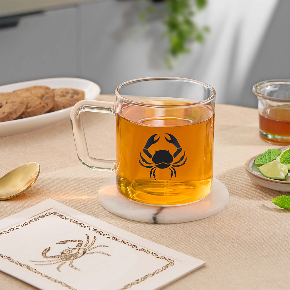 Borosil Zodiac Classic Mug-Cancer, 305ml