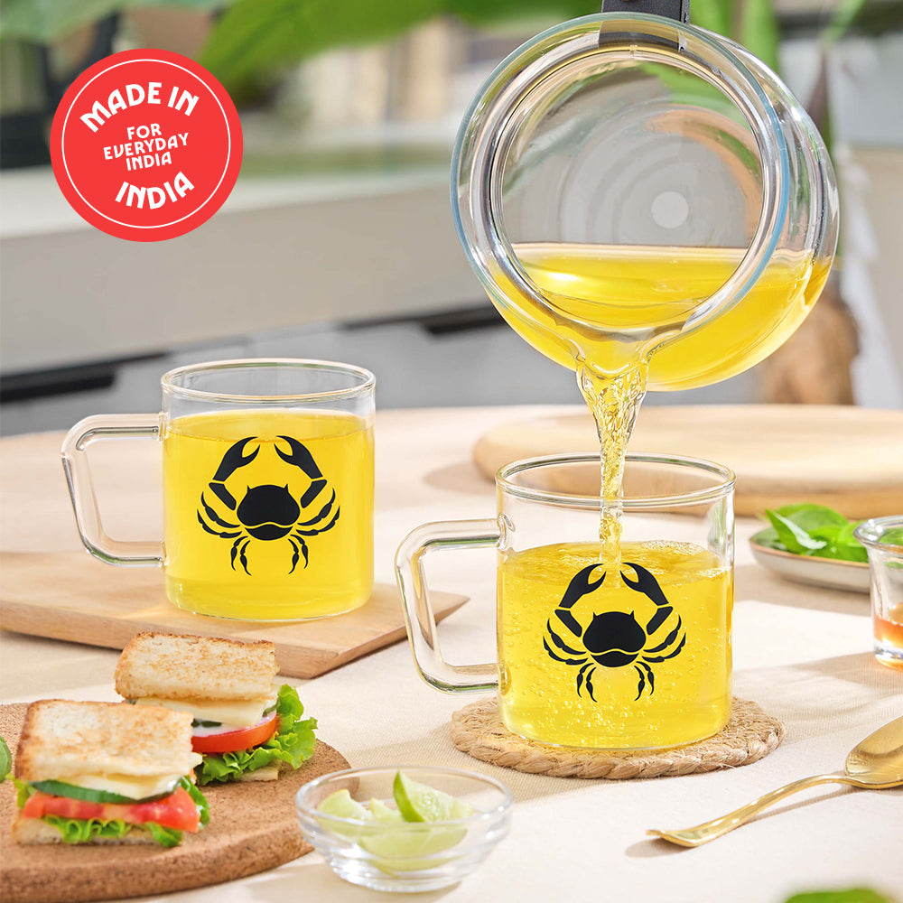 Borosil Zodiac Classic Mug-Cancer, 305ml