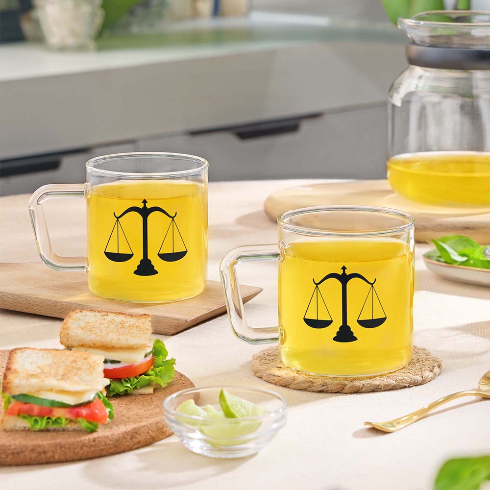 Borosil Zodiac Classic Mug-Libra, 305ml