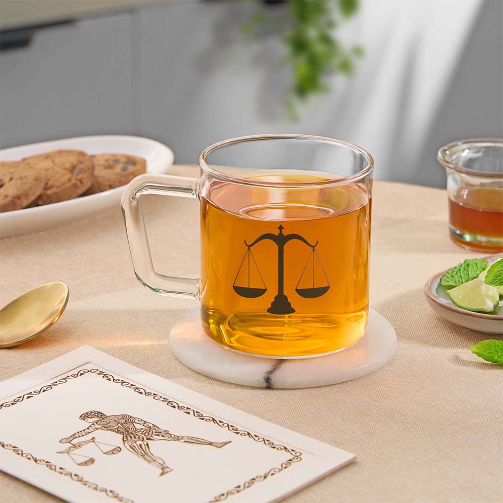 Borosil Zodiac Classic Mug-Libra, 305ml
