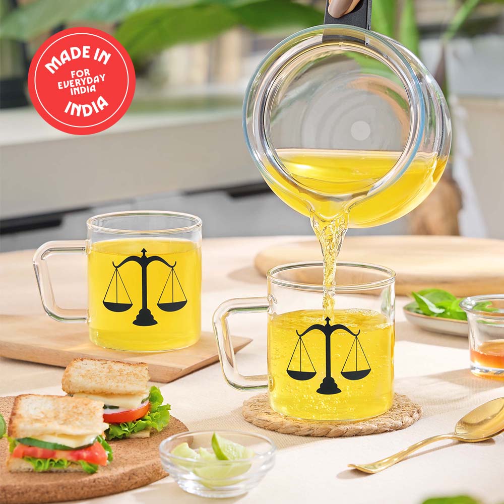 Borosil Zodiac Classic Mug-Libra, 305ml