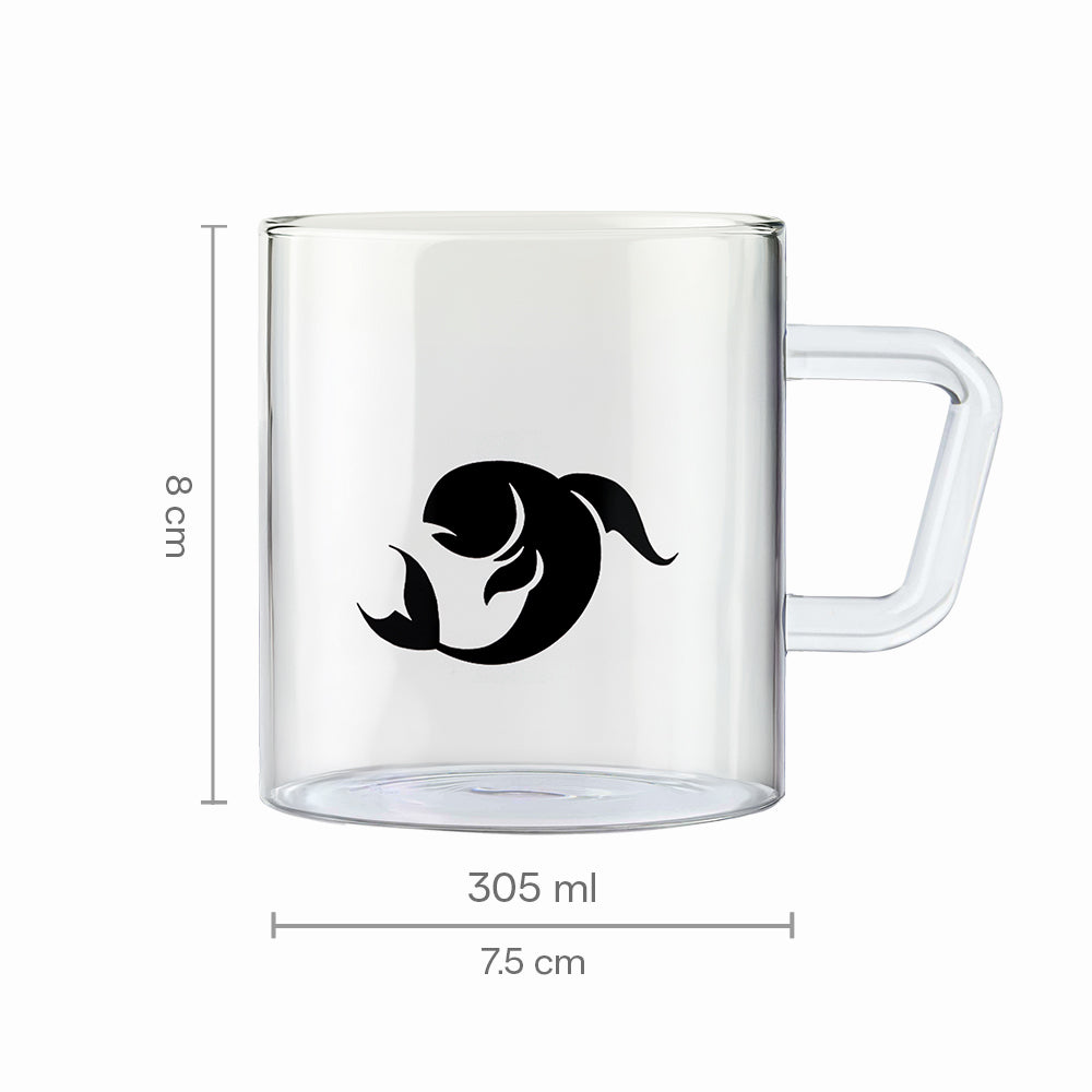 Borosil Zodiac Classic Mug-Pisces, 305ml