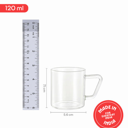 Borosil Vision Espresso Cup Set