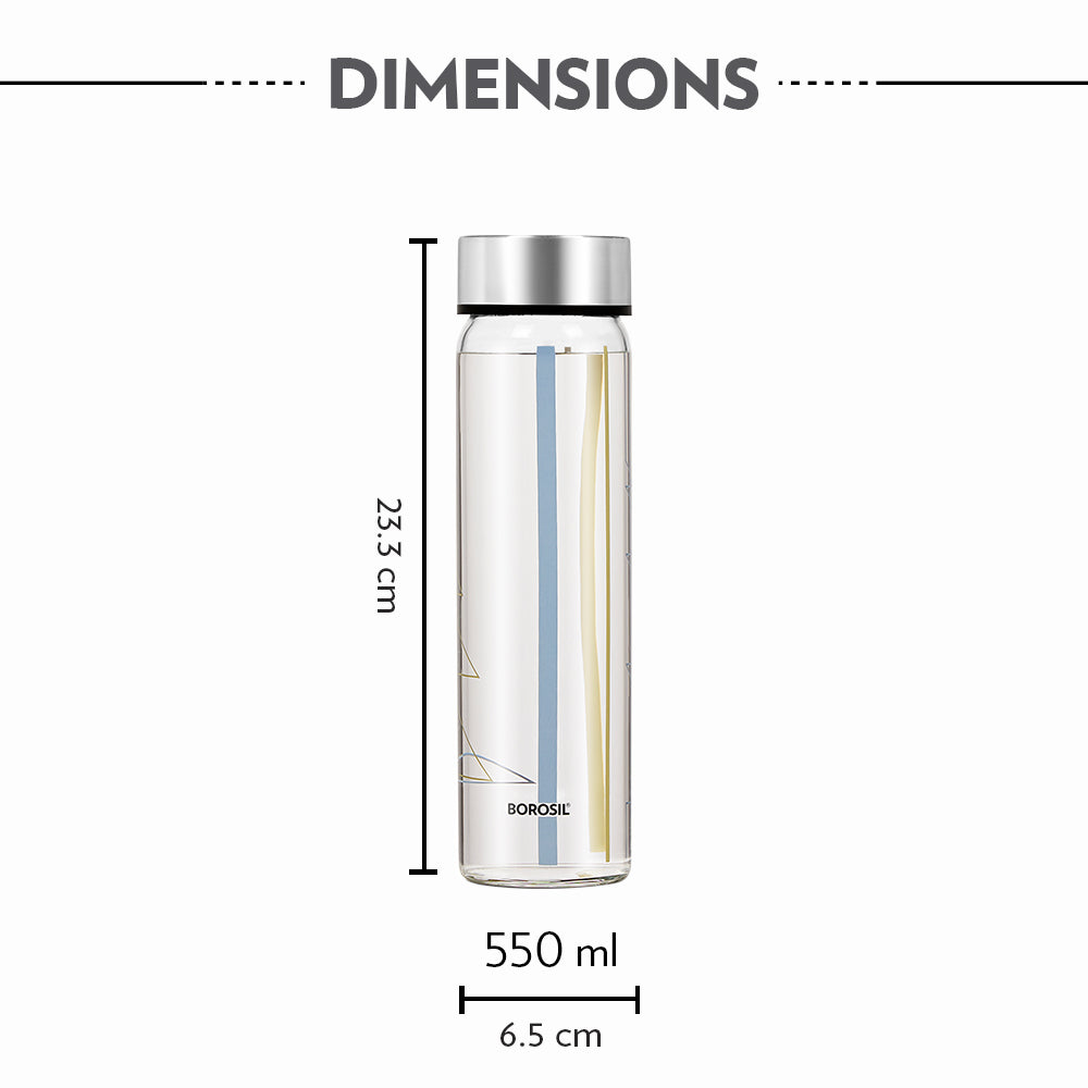 Neo Wide Mouth Sintra Glass Bottle