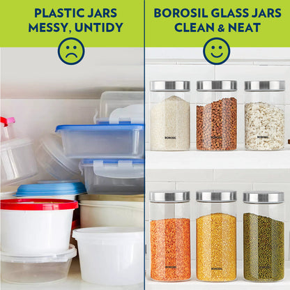 Endura Airtight Glass Jar Set