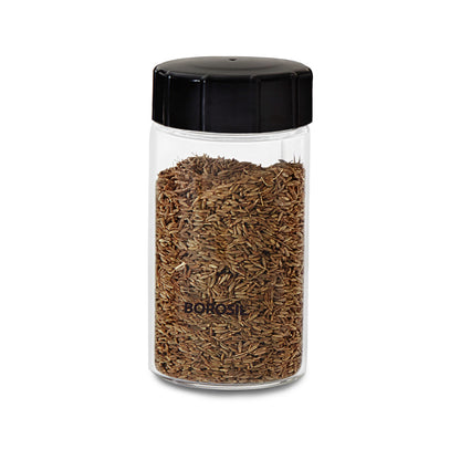 Borosil Neo Fridge Proof Glass Spice Jars Set of 6 , 250 Ml