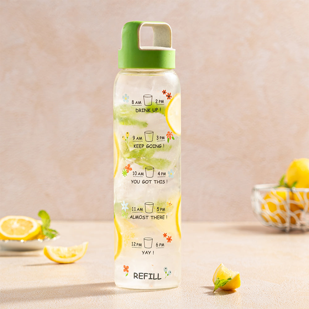 AM-PM Clear Glass Bottle