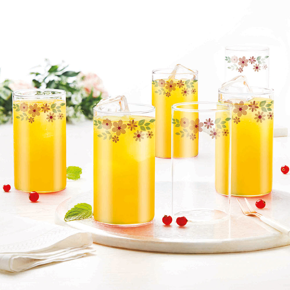 Borosil Vision Ayana Glass, Set of 6, 295ml