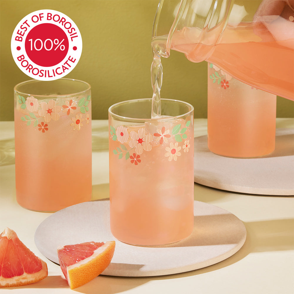 Borosil Vision Ayana Glass, Set of 6, 295ml