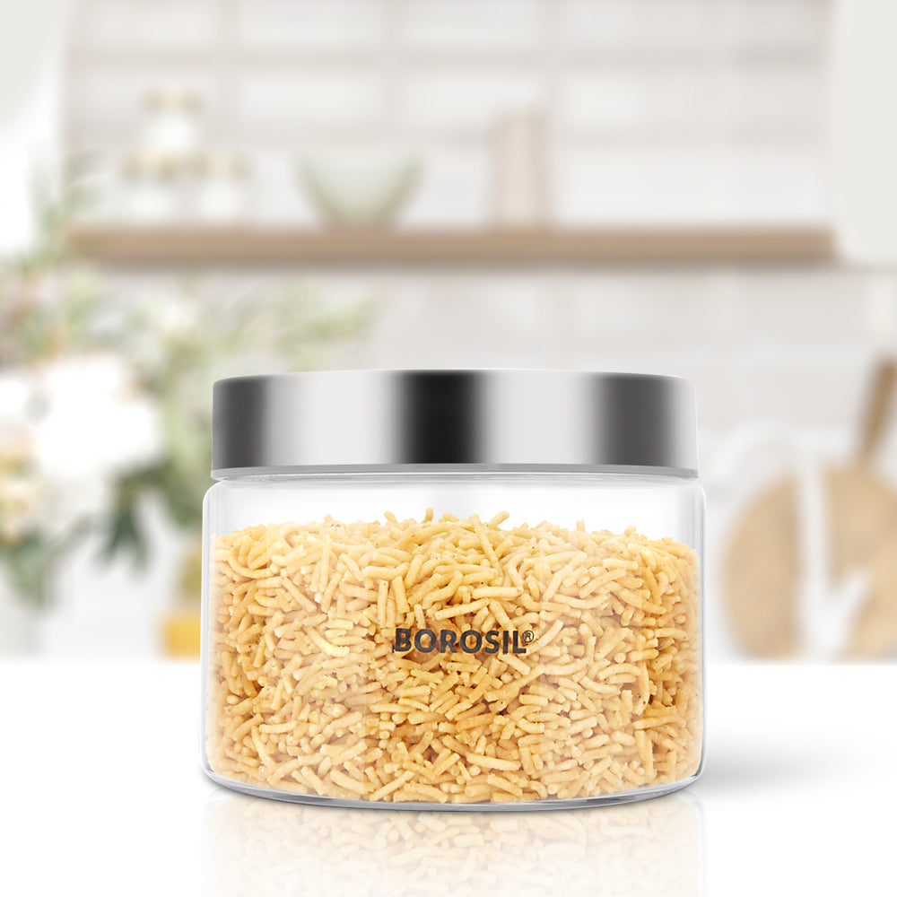 Borosil Endura Airtight Glass Jar, 350ml