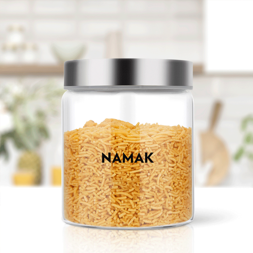 Personalised Endura Airtight Glass Jar with SS Lid