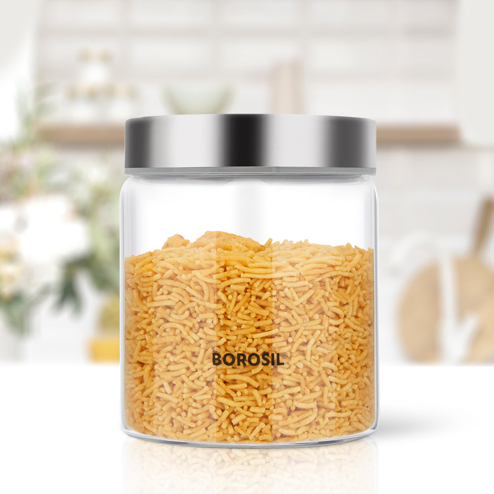 Borosil Endura Airtight Glass Jar, 600ml