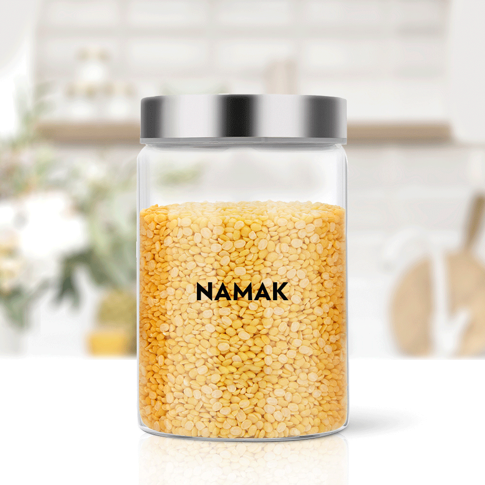 Personalised Endura Airtight Glass Jar with SS Lid