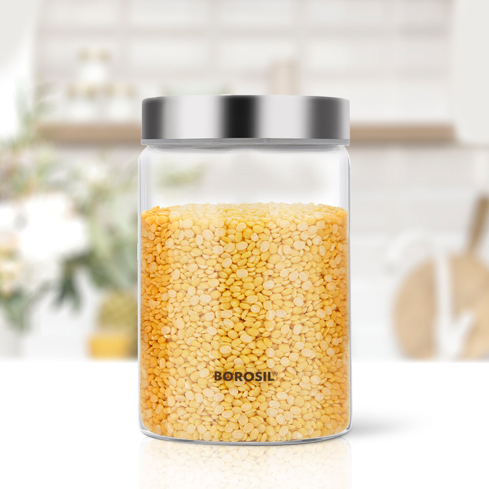 Borosil Endura Airtight Glass Jar, 900ml