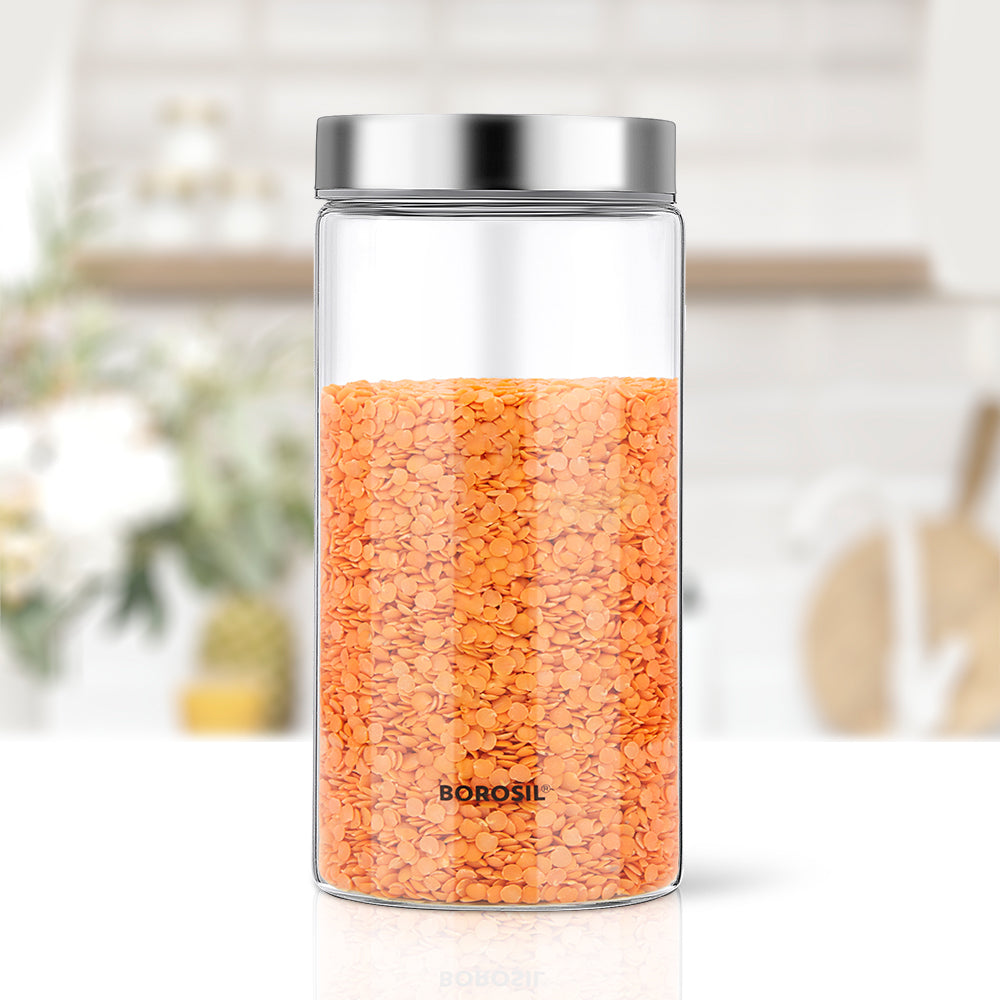Borosil Endura Airtight Glass Jar, 600ml