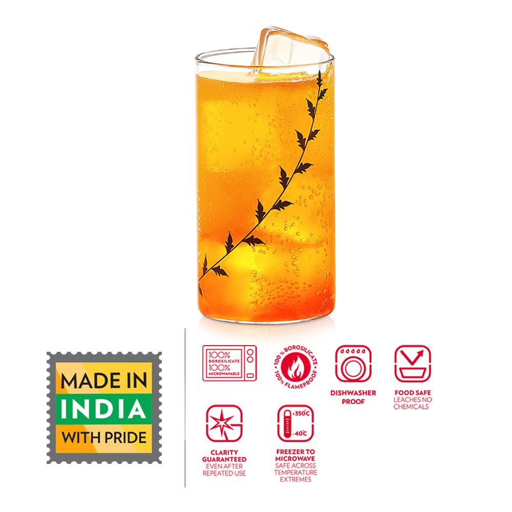 Borosil Black Krip Glass